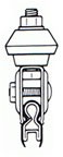 100K: Plated Spool Hanger Clamp