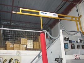 Stairwell Free Standing Articulating Jib Crane